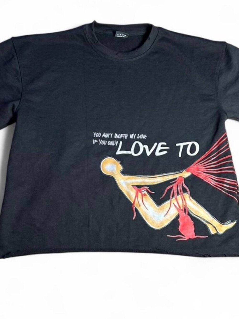 Black graphic tee